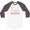neon sign california republic flag bear 3/4 Sleeve Shirt
