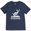 buck wear food poops V-Neck Tee