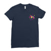 floral sagittarius pocket Ladies Fitted T-Shirt
