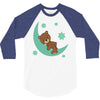 brown sleep 3/4 Sleeve Shirt