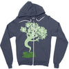 saw a ghost Zipper Hoodie