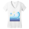 beach Women's V-Neck T-Shirt
