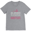 women created equal except hairstylists V-Neck Tee