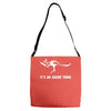 cricket it's an aussie thing Adjustable Strap Totes