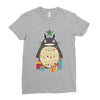 totoro christmas tree Ladies Fitted T-Shirt