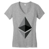 Ethereum Coin Women's V-Neck T-Shirt
