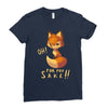 oh, for fox sake Ladies Fitted T-Shirt
