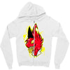 warning Zipper Hoodie