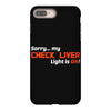 check liver light is on iPhone 8 Plus