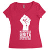 introverts unite separately in your own homes Women's Triblend Scoop T-shirt