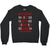 adapt or die encoded (white) Crewneck Sweatshirt