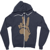 peace to africa Zipper Hoodie