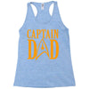 captain dad Racerback Tank