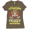 mess with me i'll fight back Ladies Fitted T-Shirt