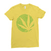 cannabis finger printing Ladies Fitted T-Shirt