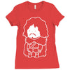 snow man Ladies Fitted T-Shirt