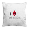 I Love Ethereum Throw Pillow