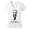 no one wants to play with me Women's V-Neck T-Shirt