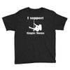 i support single moms Youth Tee