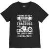 Some Of Us Grew Up Playing With Tractors The Lucky Ones Still Do V-Neck Tee