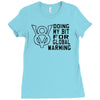 v8 global warming Ladies Fitted T-Shirt