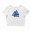 valknutr knoten der gefallenen odin nordisch symbol aspekte wotan Crop Top