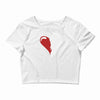 half of my heart is in heaven with my angel Crop Top