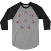 rainbow flower 3/4 Sleeve Shirt
