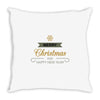 snow merry christmas Throw Pillow
