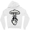 heart and nuclear explosion Zipper Hoodie