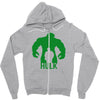 the hulk inspired superhero Zipper Hoodie