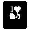 i love house music dj baseball Mousepad