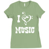 i love music Ladies Fitted T-Shirt