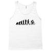 evolution of a cyclist mens black or blue cycling t shirt bike Tank Top
