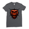 evil face Ladies Fitted T-Shirt