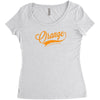 orange Women's Triblend Scoop T-shirt