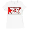 texas made lone star license plate Ladies Fitted T-Shirt