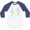 restroom for the recently deceased 3/4 Sleeve Shirt