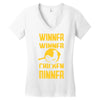 winner winner chicken dinner Women's V-Neck T-Shirt