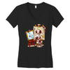 triple beagle portrait Women's V-Neck T-Shirt