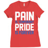 pain is temporary pride is forever Ladies Fitted T-Shirt