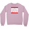 free running parkour run free Crewneck Sweatshirt
