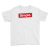 simple red Youth Tee