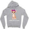 chihuahua mom Zipper Hoodie