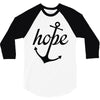hope anchor religious 3/4 Sleeve Shirt