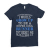 i never dreamed i would grow up to be a super cool runner but here i a Ladies Fitted T-Shirt