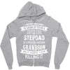 Super Cool Stepdad Of A Freaking Awesome Grandson Zipper Hoodie