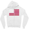 usa flag navy american Zipper Hoodie