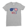 4th of July Ladies Fitted T-Shirt