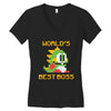 mario's boss Women's V-Neck T-Shirt
